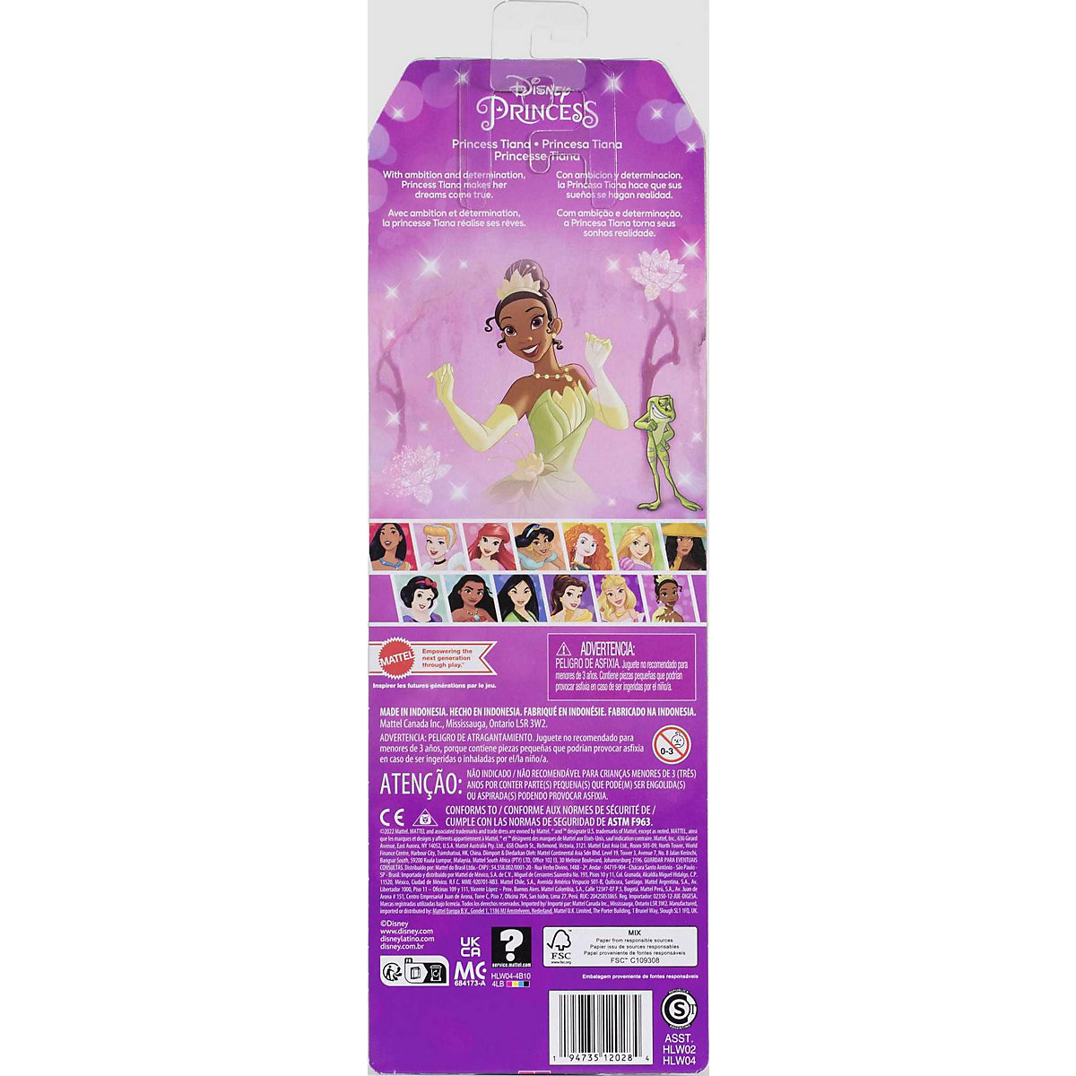 Prinzessin-Spielzeug, Tiana-Modepuppe mit Accessoires