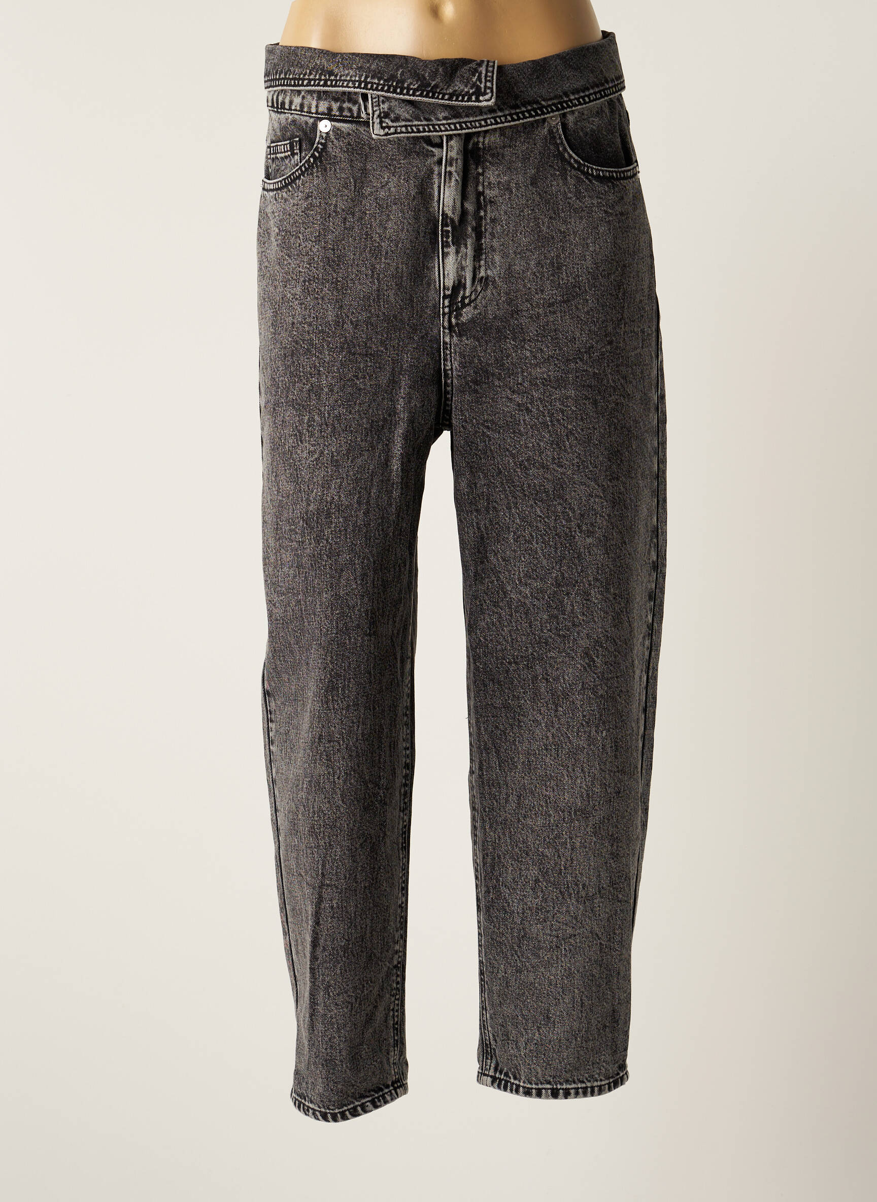 Scotch Soda Jean Mom Femme couleur gris