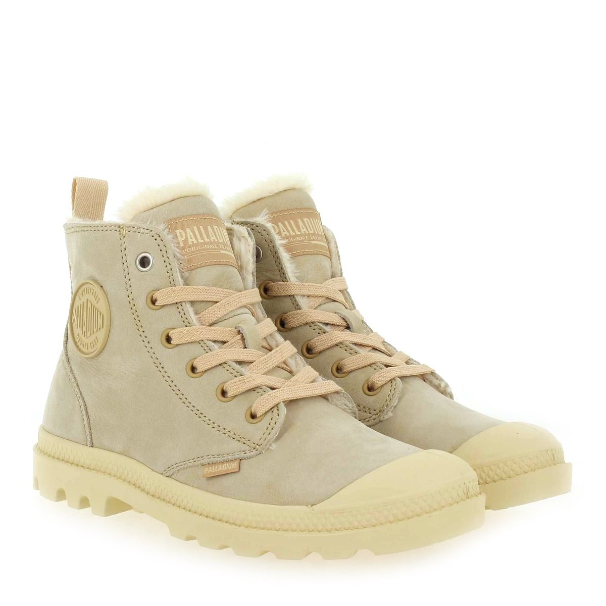 Palladium  PAMPA HI ZIP WL - Crème