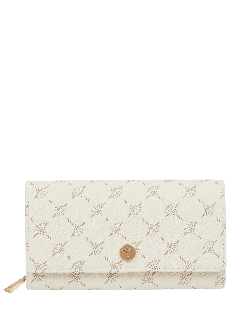 Portemonnaie mit Logo-Muster Modell 'Europa' - RFID-blocking in offwhite