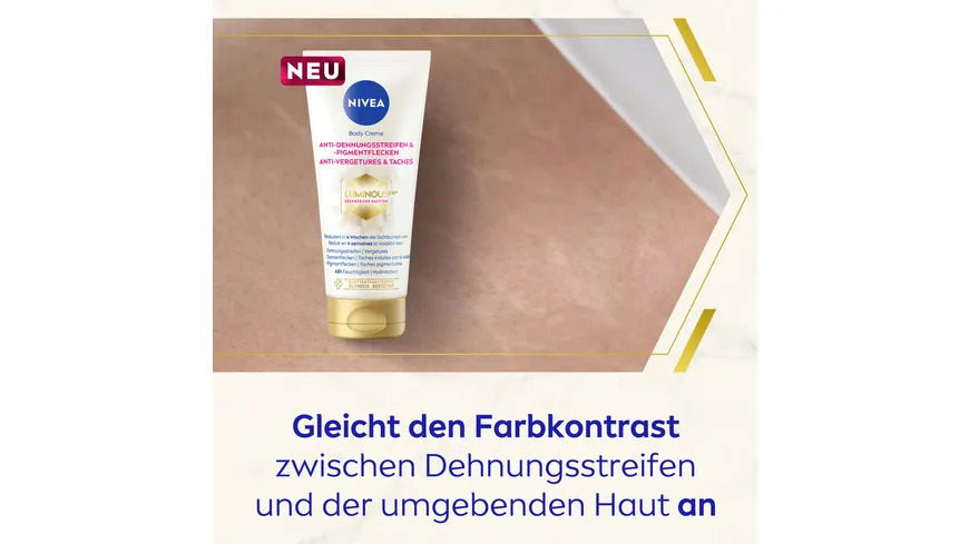 Nivea Luminous Body Creme Anti-Dehnungsstreifen 200 ml