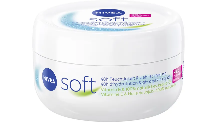 NIVEA soft Creme Erfrischende Feuchtigkeitscreme 200 ml
