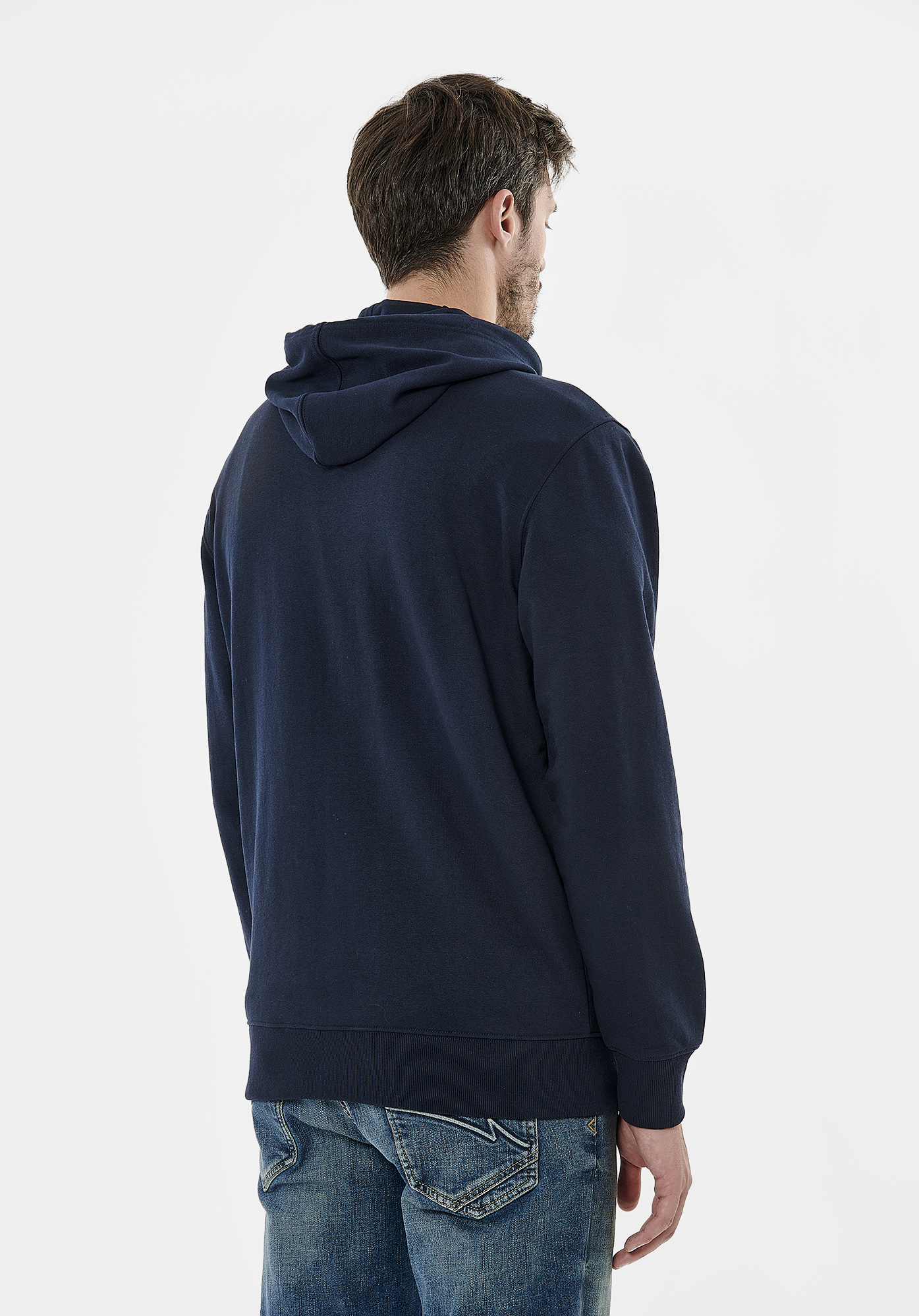 ROLAN  Sweat zippé bleu marine homme