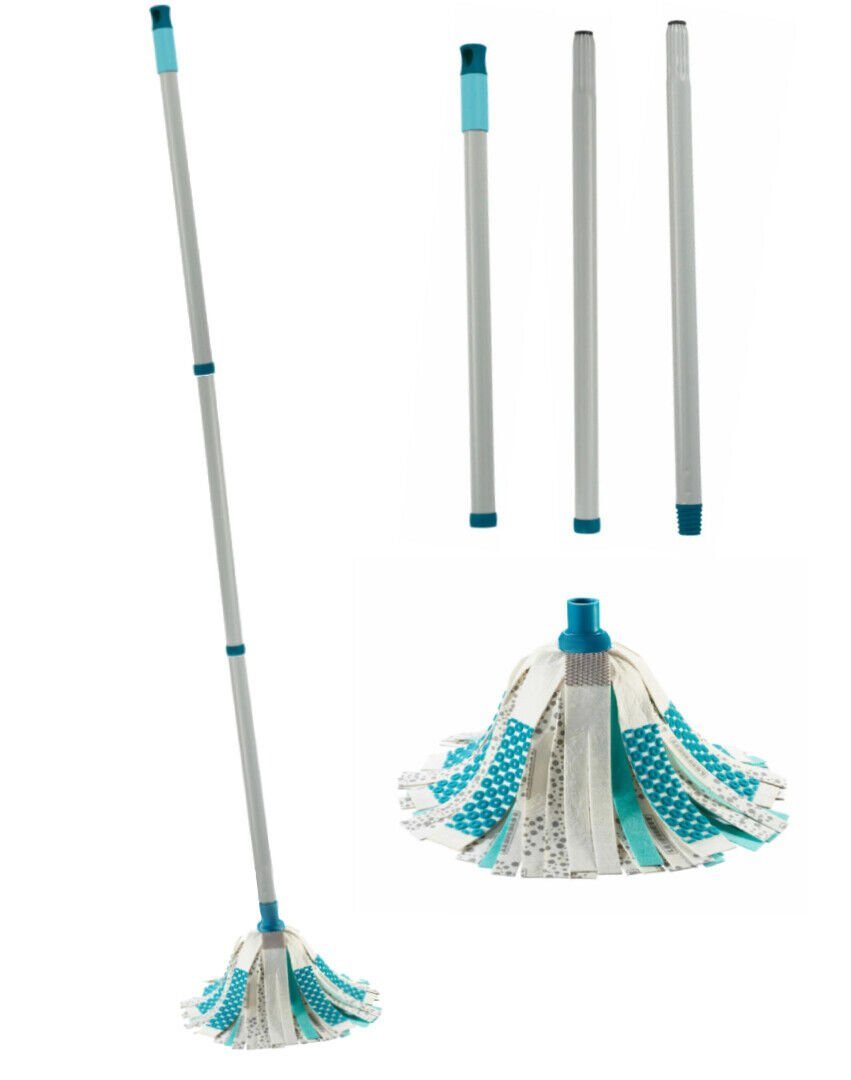 Leifheit Wischmopp Leifheit Wischmopp Power Mop 3in1, Bodenwischer mit Schraubgewinde