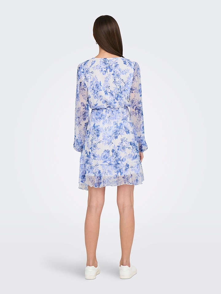 ONLY Kleid in Weiß/ Hellblau günstig kaufen