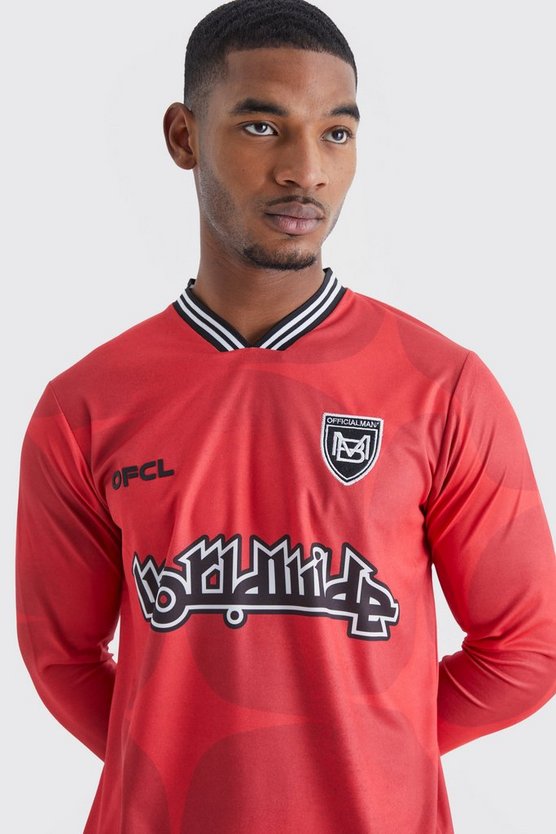 Tall langärmliges Wordwide Football Hemd