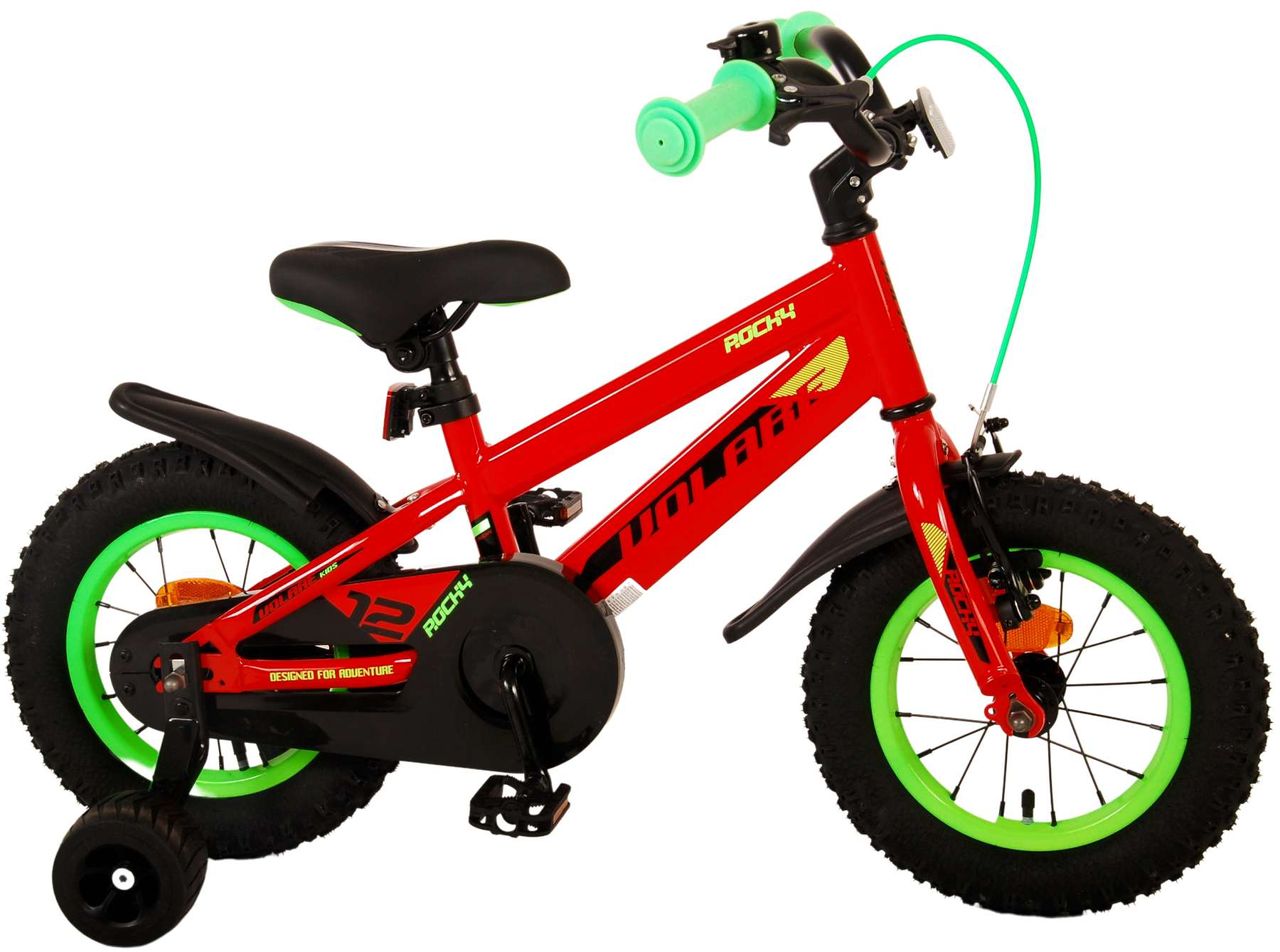 Volare Rocky Kinderfahrrad - Jungen - 12 Zoll - Rot