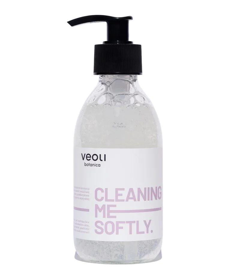 Veoli Botanica „Cleaning Me Softly“ drėkinamasis ir raminamasis veido prausimosi gelis