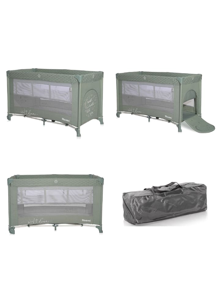 Lorelli Reisebett Noemi 2 Ebenen in grün günstig kaufen 60x120 cm