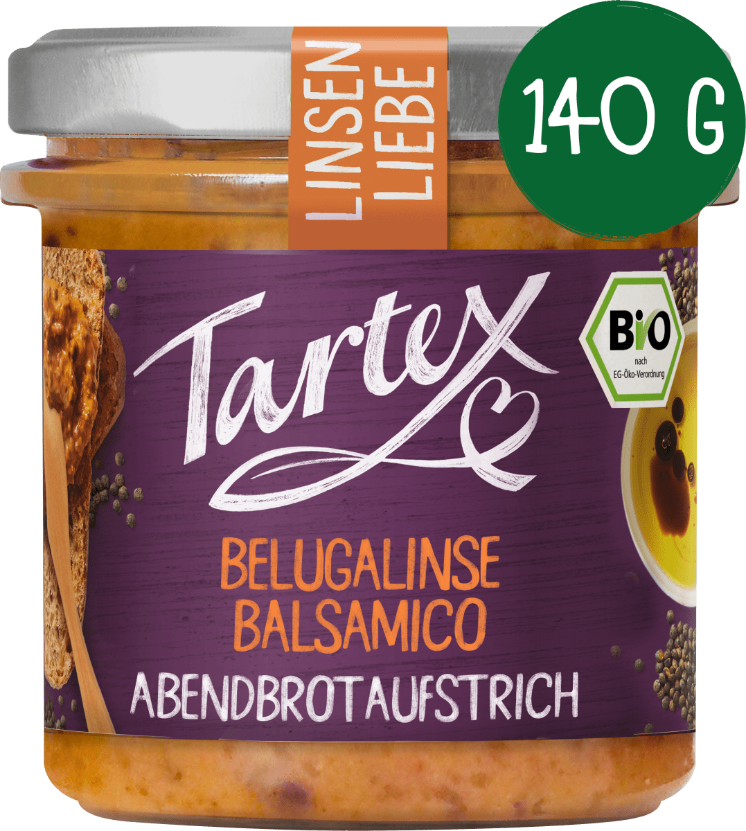 Brotaufstrich, Belugalinse Balsamico, 140 g