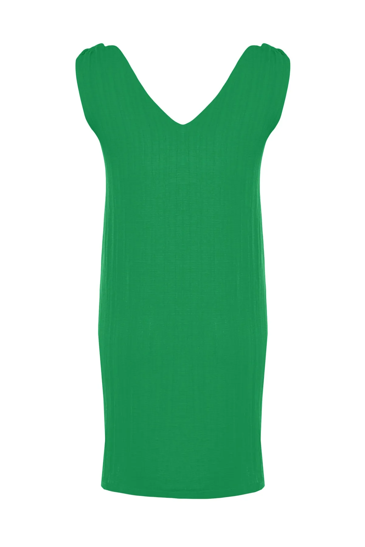 Trendyol Collection  Grünes, gewebtes Mini-Strandkleid zum Binden TBESS23EL00108