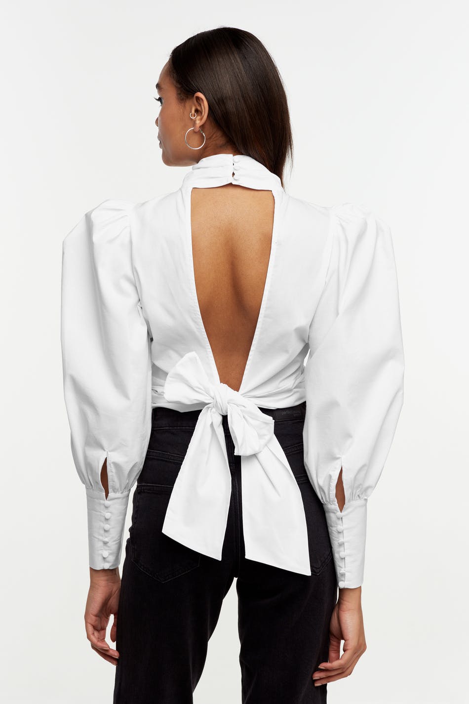 Lara open back blouse