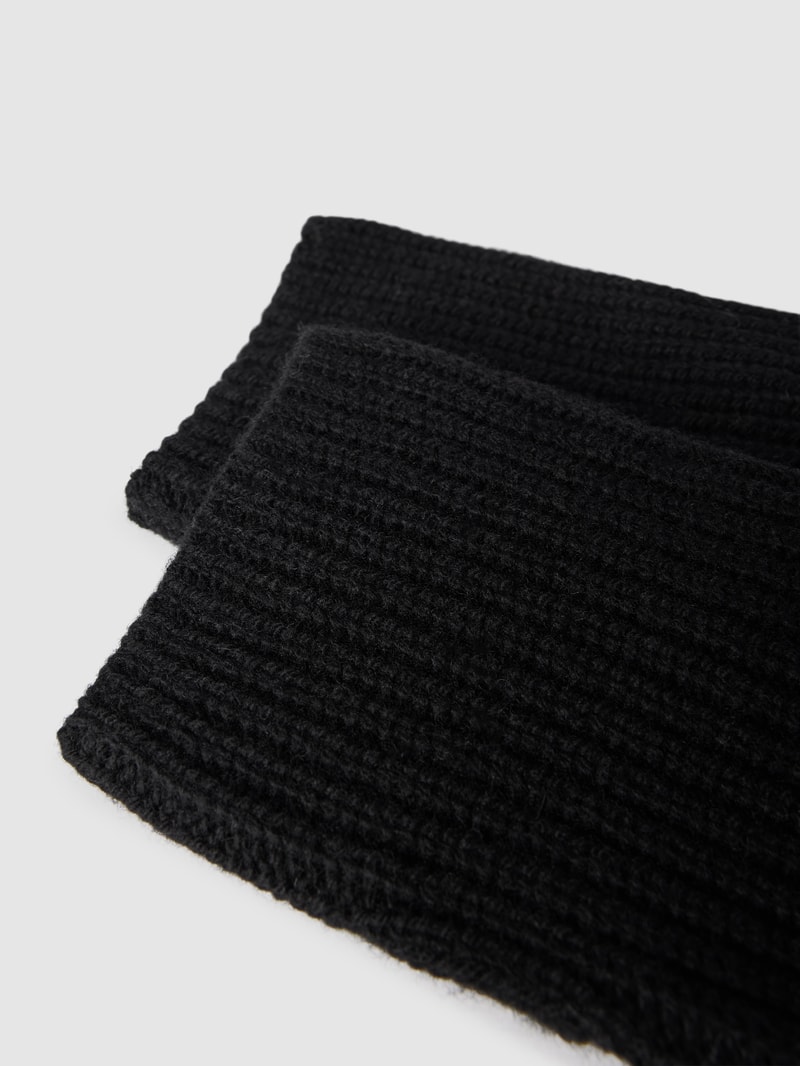 Stulpen in Strick-Optik Modell 'Rib' in schwarz