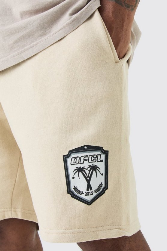 Plus lockere Team Official Shorts in Sand