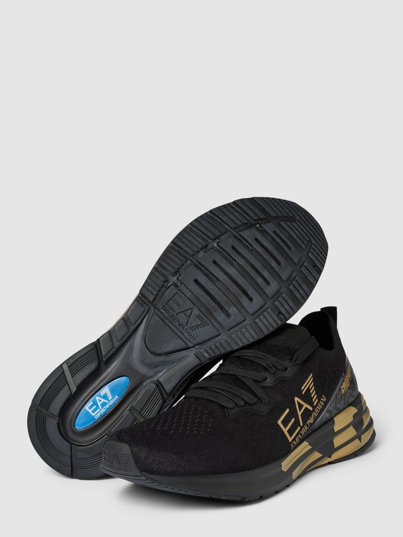 Sneaker mit Label-Details Modell 'CRUSHER' in schwarz