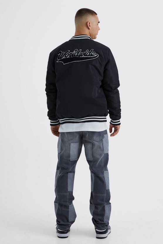 Nylon-Jacke mit Aufnähern