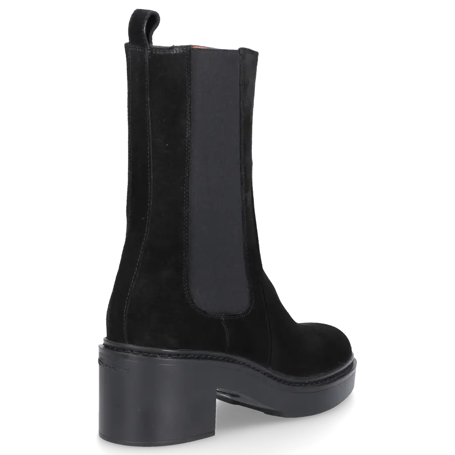 Santoni - Chelsea Boots 59786 Veloursleder - schwarz