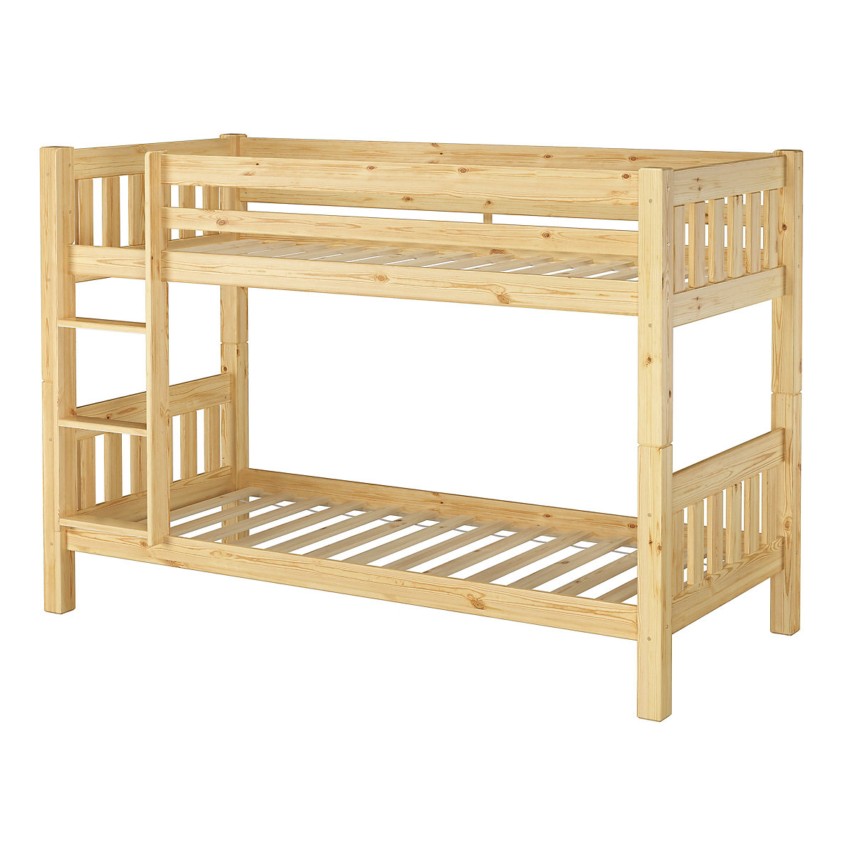 Kinderetagenbett Kiefer Massivholz 90x200 mit Rost