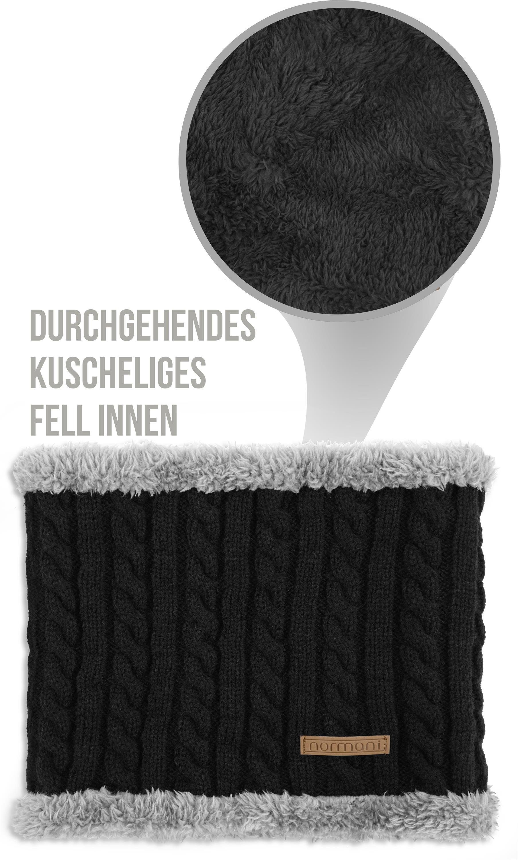 normani Wollschal Winter-Fellschal Kebili, Winterschal Halsschlauch Halswärmer Gesichtsschal Schlauchschal für Damen und Herren