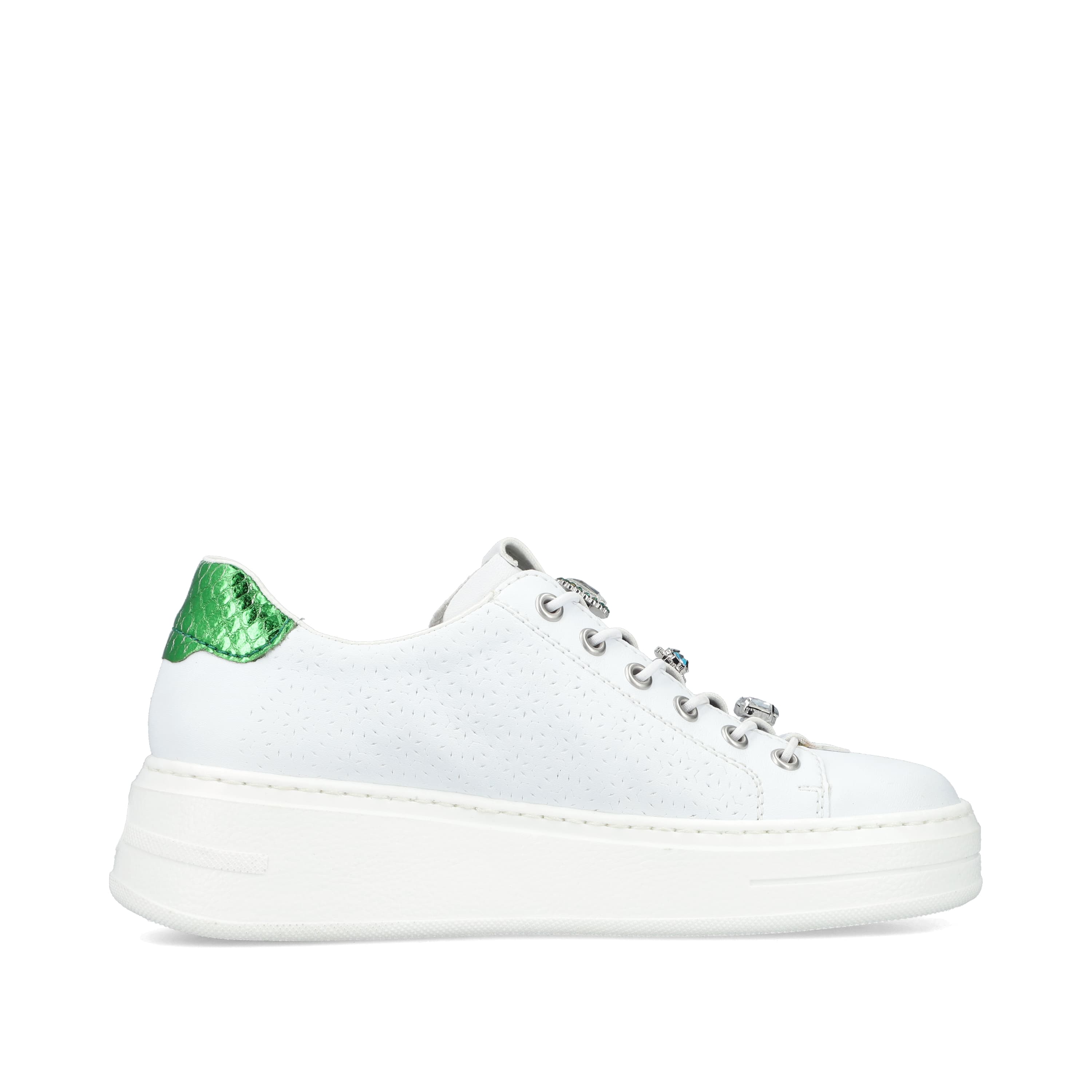 Rieker Damen Sneaker Low eisweiss