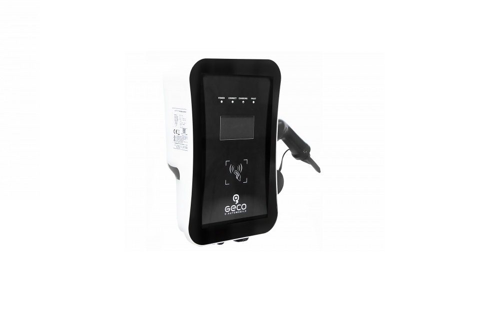 Kidix Stationär Elektroauto-Ladestation Geco Wallbox M3W 11kW Ladestation Elektroautos Typ2 Ladekabel 5m, 3-phasig