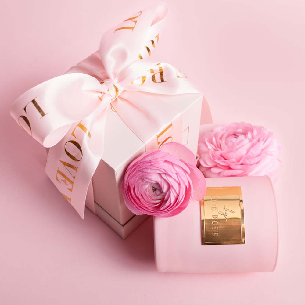Love Rose Duftkerze Rosa 175 g