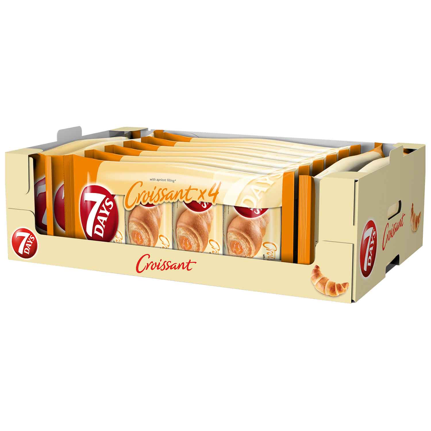 7Days Croissant Aprikose 4x60g