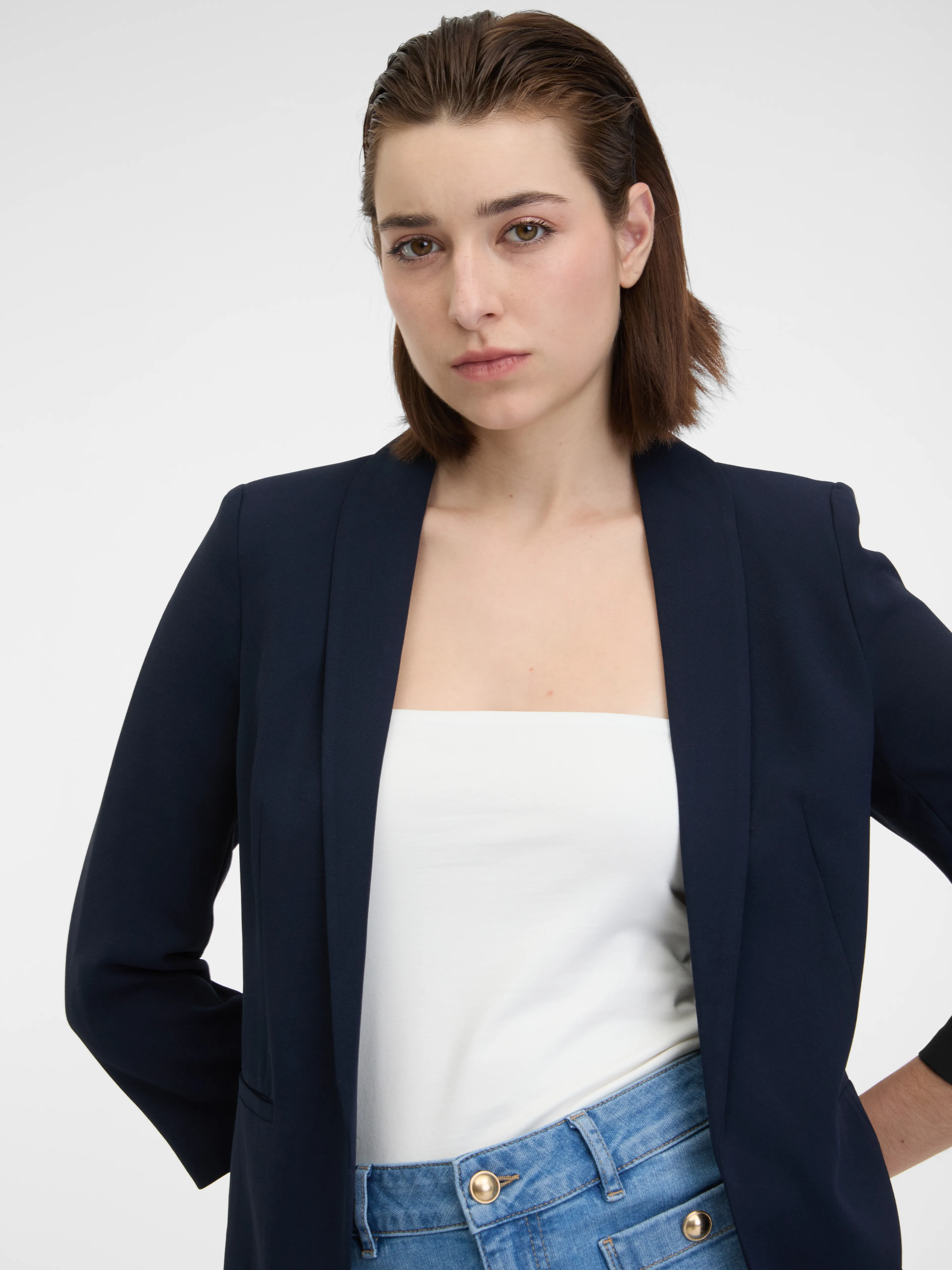Dunkelblaue Damenjacke ORSAY
