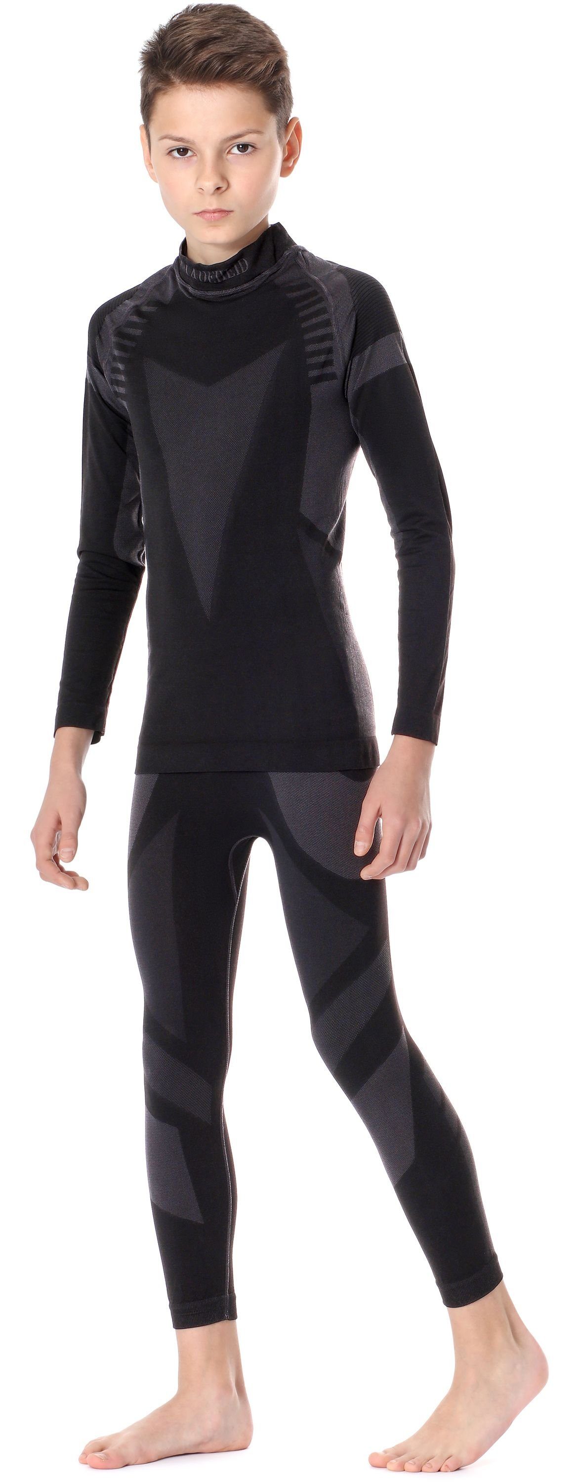 Ladeheid Funktionsunterhemd Kinder Funktionsunterwäsche Set Thermoaktiv LASS0005 (Set, mit Funktionsunterhose)