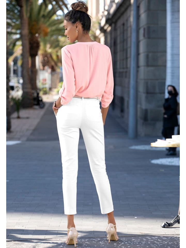 LASCANA Schlupfbluse in rosa günstig kaufen