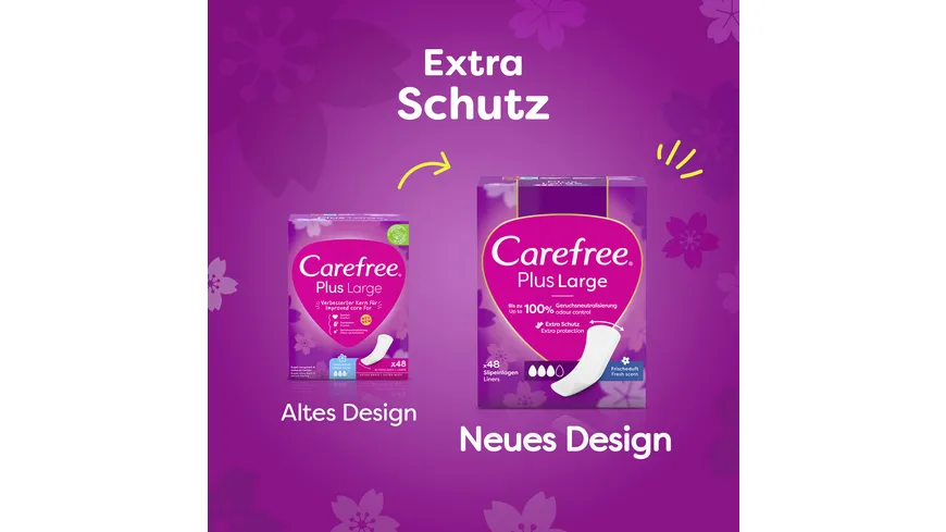 Carefree Plus Large Slipeinlagen Frischeduft