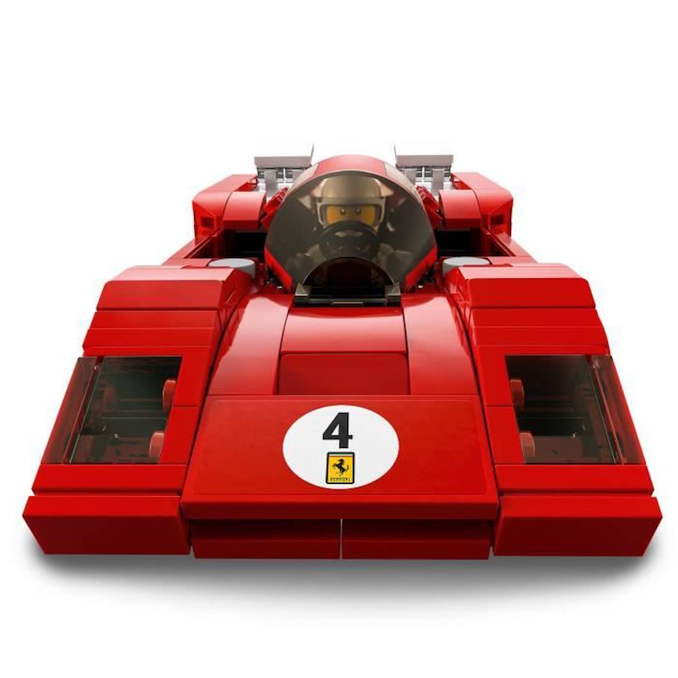 LEGO® 76906 Speed Champions 1970 Ferrari 512 M Modèle Réduit de Voiture de Course, Jouet de Construction pour Enfants rouge