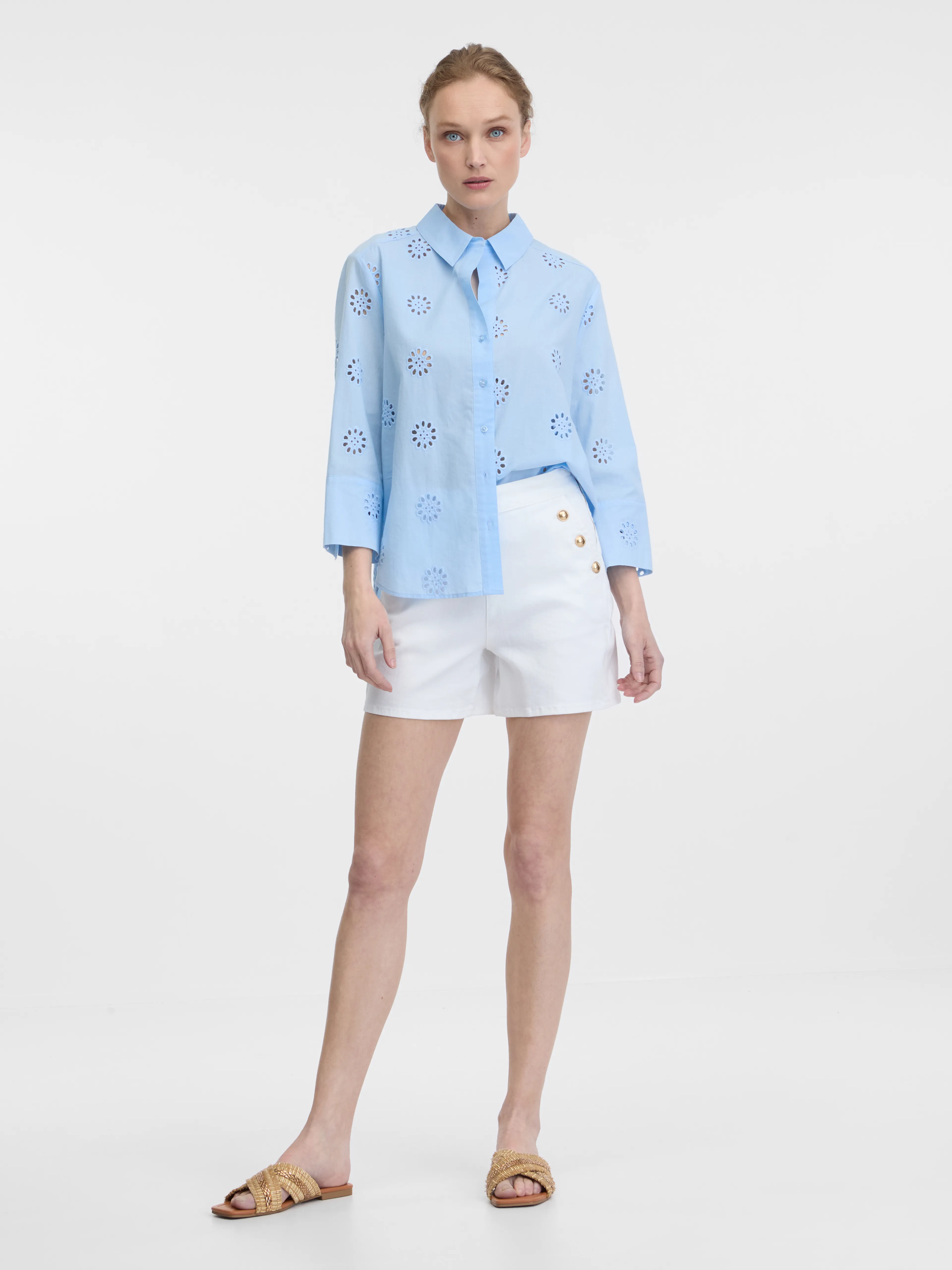 Blaues Damenhemd ORSAY