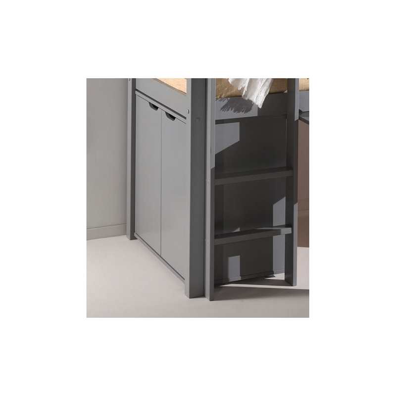 Commode Pino gris
