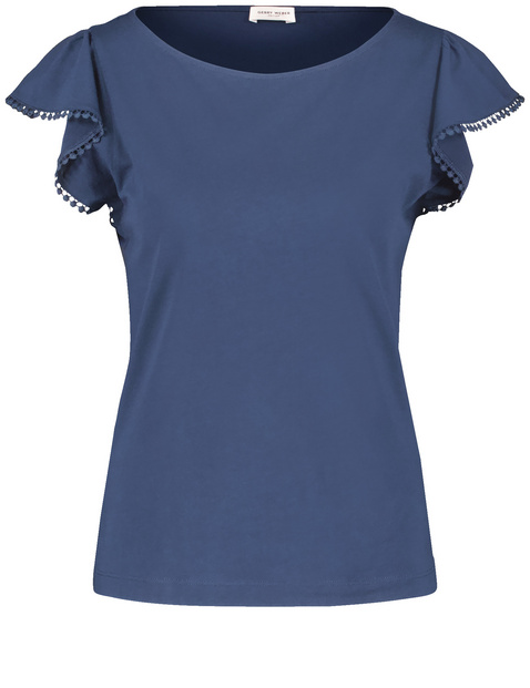 T-Shirt mit Ärmelvolant