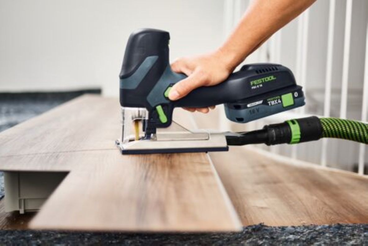 Festool 578521 PSC-E 18 EB-Basic Accu-Decouper-Säge (ohne Akku und Ladegerät) im Koffer