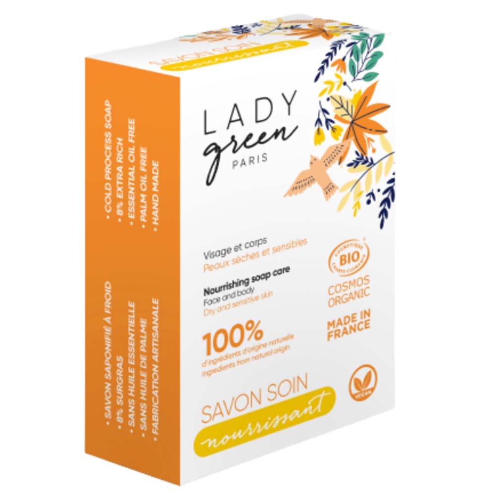 LADY green Nährende Seife Gesicht & Körper 100 g