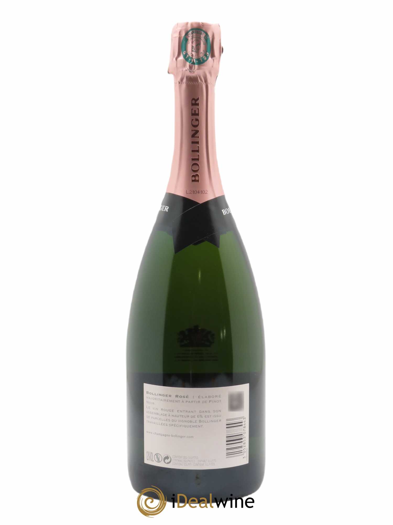 Rosé Brut Bollinger   - Lot de 1 Bouteille