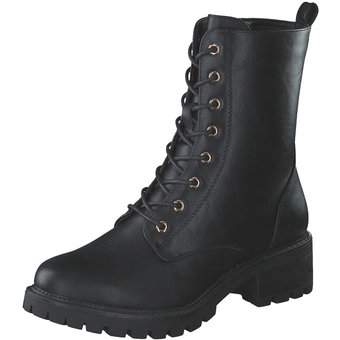 Charmosa Schnür Boots in schwarz