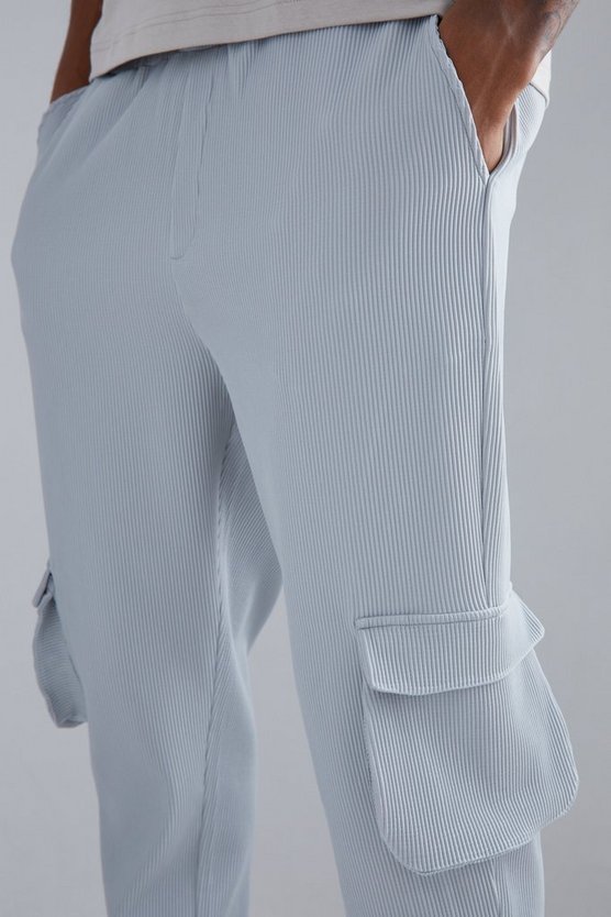Tall schmale Cargohose mit elastischem Bund