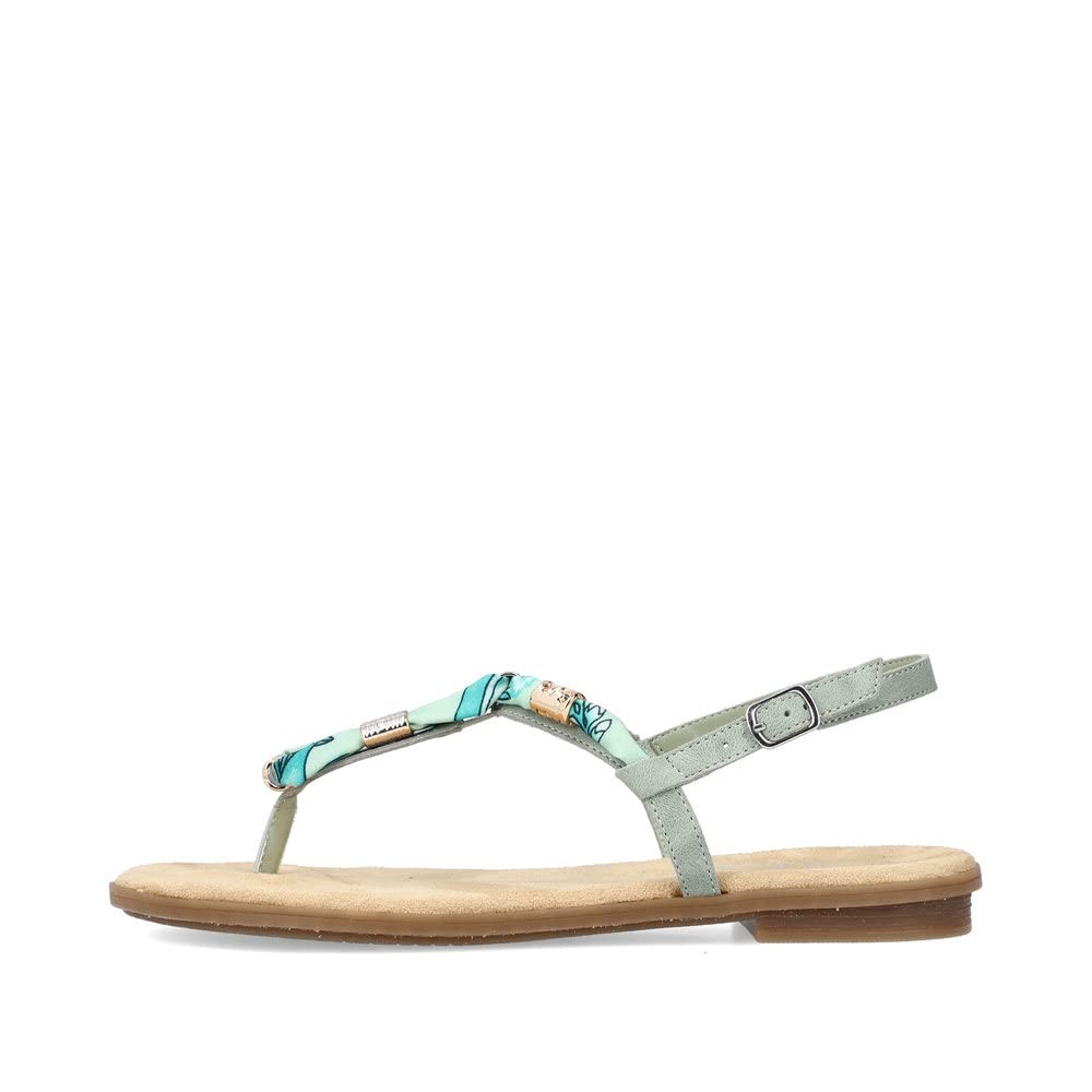 RIEKER Klassische Sandalen grün FSK Damen Sandalen