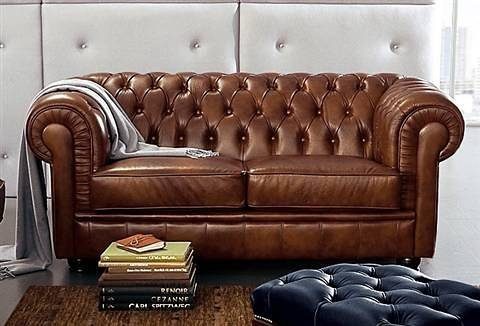 Max Winzer® Chesterfield-Sofa Kent, 2-Sitzer mit edler Knopfheftung, Breite 175 cm