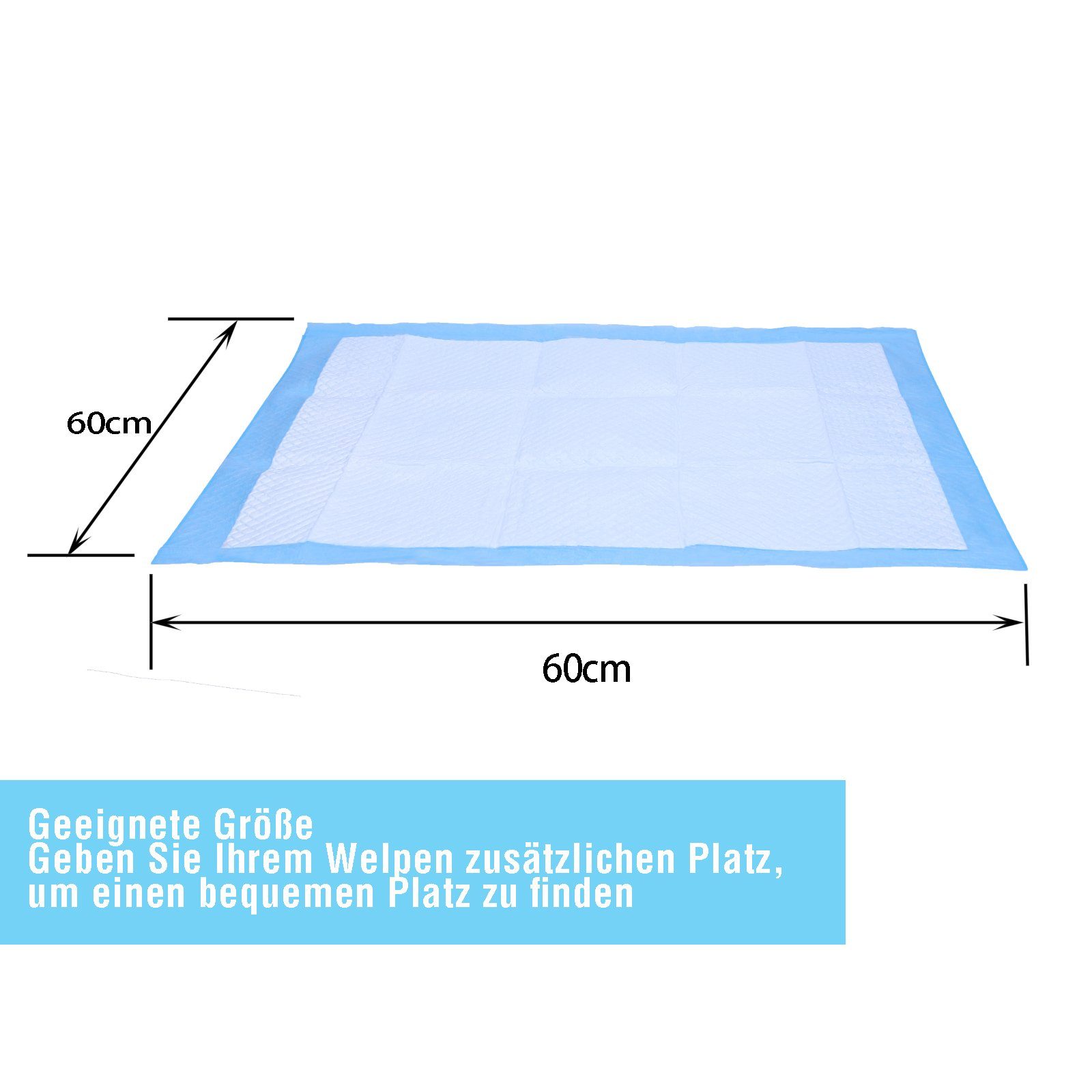 Lospitch Hundematte Welpenunterlage Puppy Pads Training Pads Welpentoilett Katzen Hundeklo