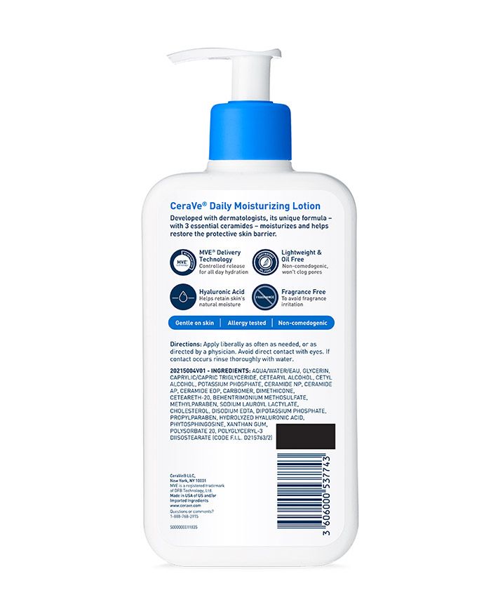 Lotion hydratante quotidienne sans huile à l'acide hyaluronique