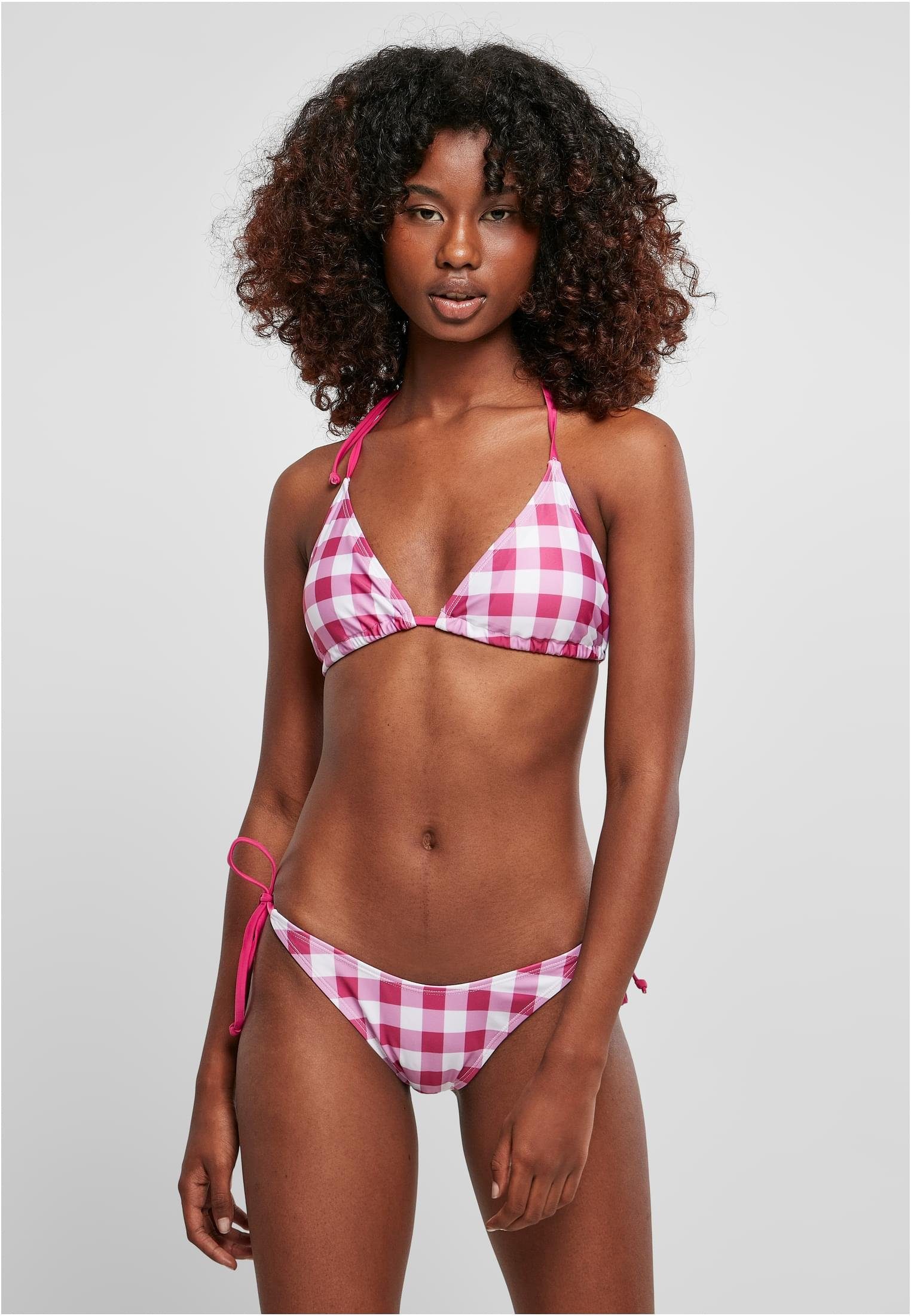 URBAN CLASSICS Bügel-Tankini Damen Ladies Check Bikini