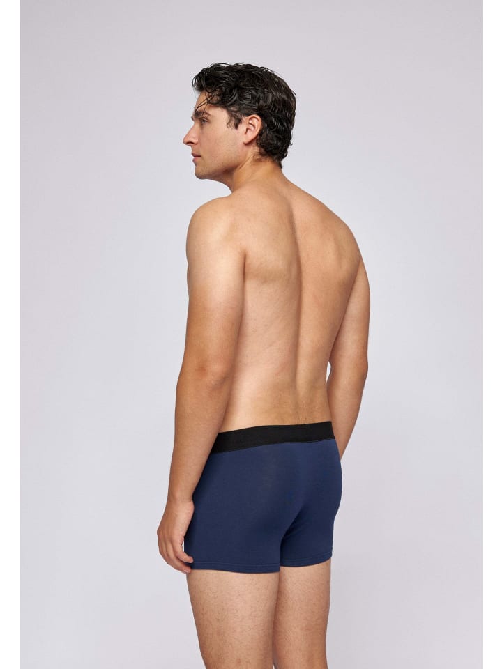 SNOCKS Boxershorts aus Bio-Baumwolle 6 Stück in Blau günstig kaufen