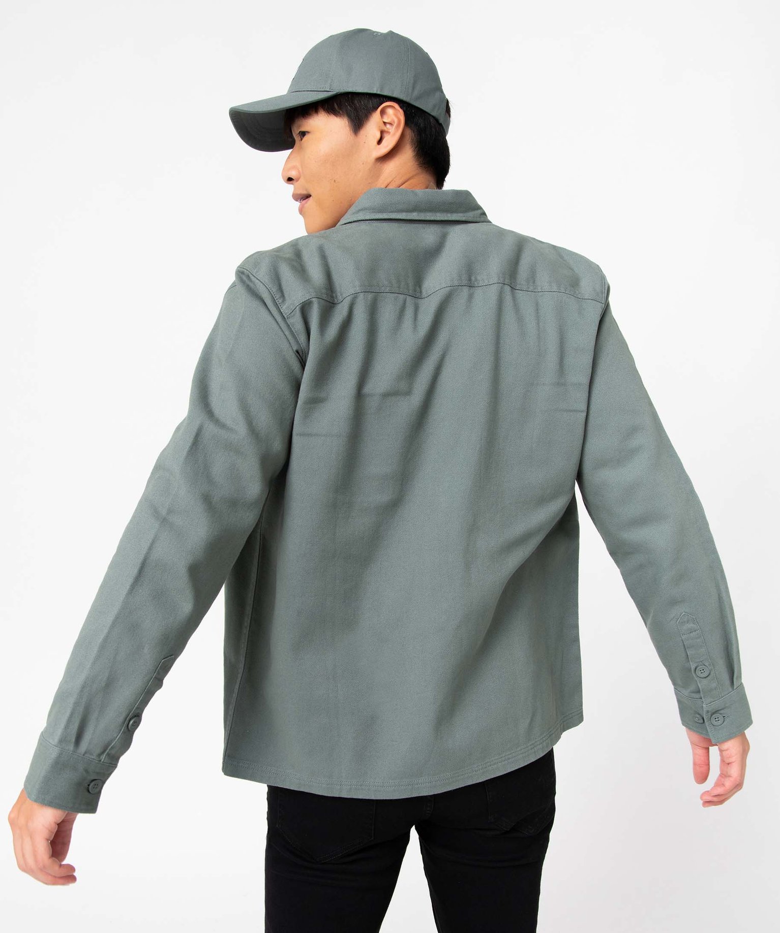 Sur-chemise homme avec poches poitrine vert | GEMO