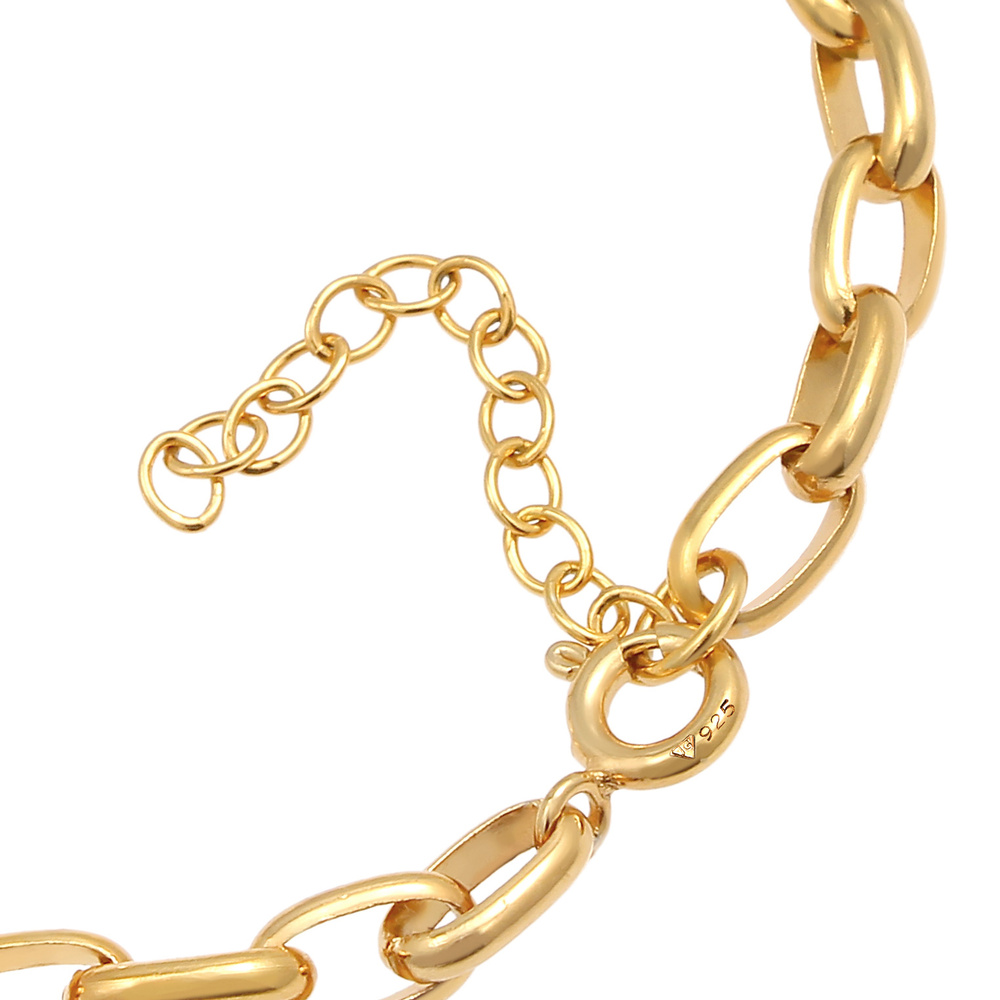 Nenalina Nenalina Bracelet Collier à breloques réglable et en 925/1000 argent massif Bracelet