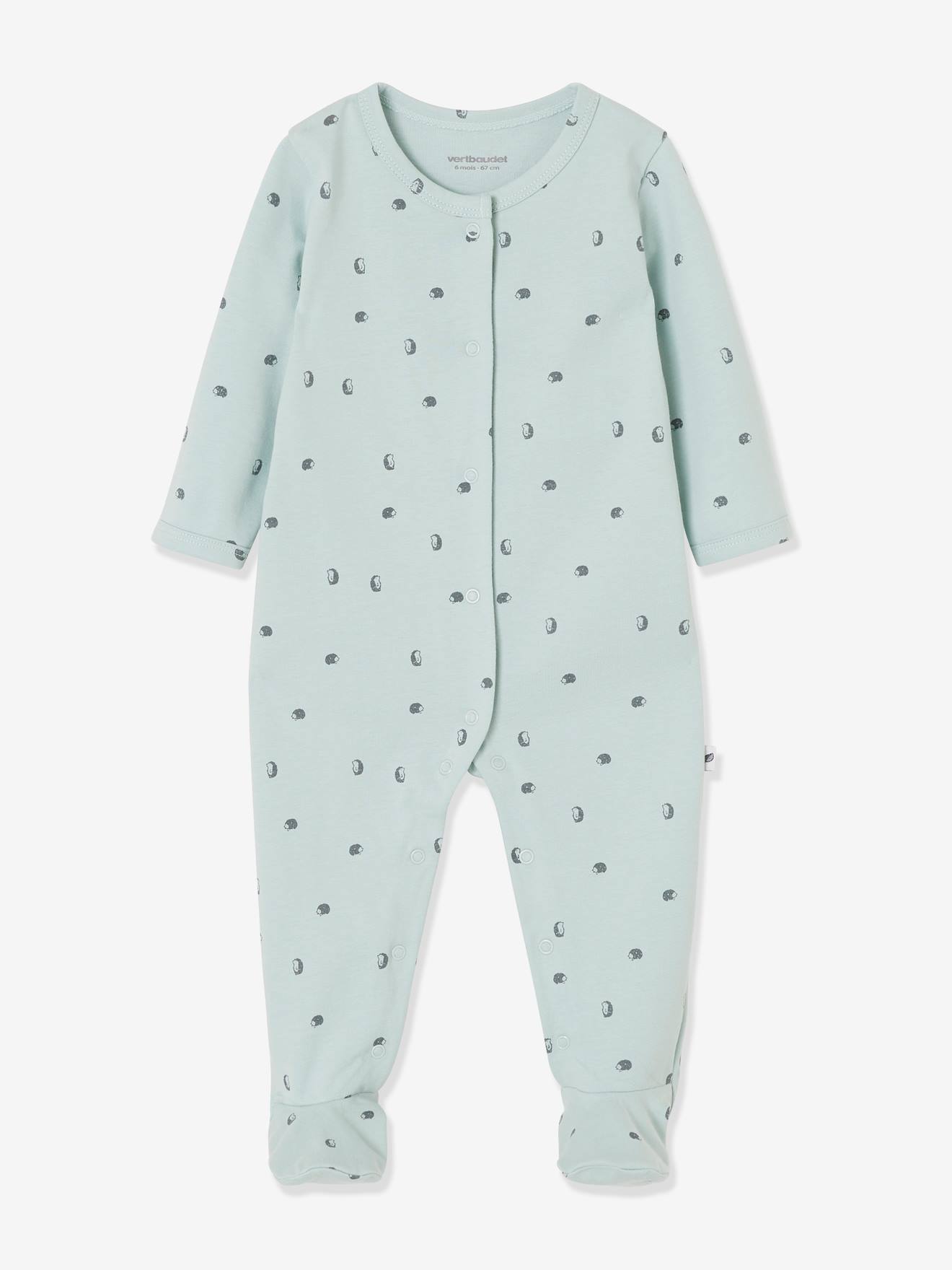 Lot de 2 pyjamas bébé ouverture naissance en cotob bio 