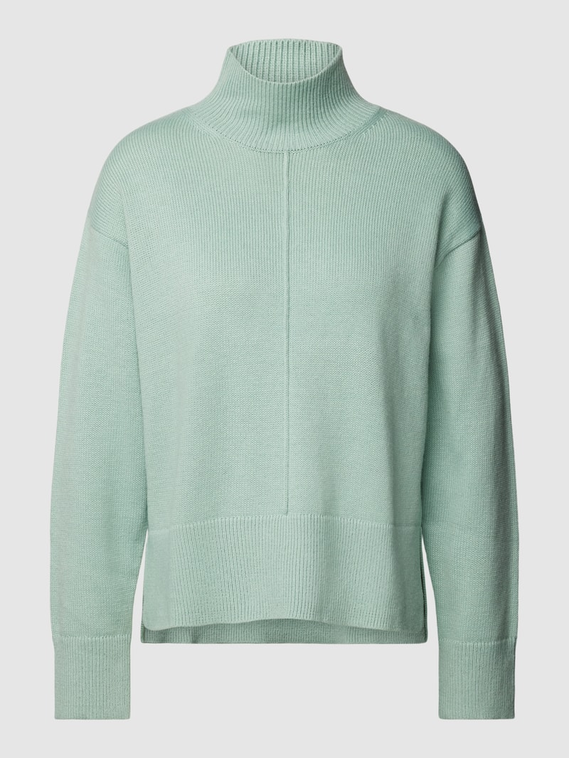 Strickpullover mit Stehkragen Modell 'Pupali' in mint